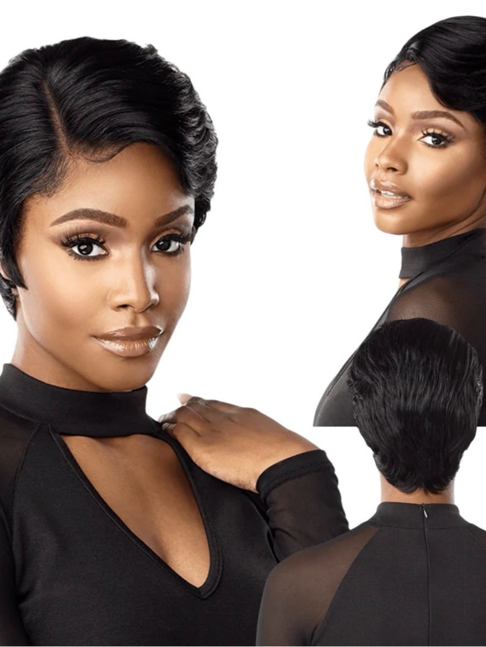 Short & Sassy Human hair Wig F1B/30